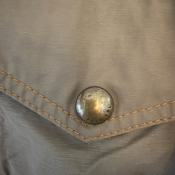 RALPH LAUREN | Olive Utility Field Jacket Belted Waist multiple Pockets, medium - Picture 7 of 11